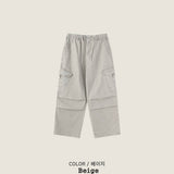 E染色ウォッシュ加工スナップパンツ