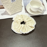シュシュ コーデュロイドット_アイボリー