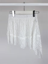 LACE UNBAL LAYERED SKIRT (2C)