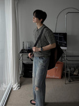 ASCLO Salted Damage Cut Denim Pants (52261)