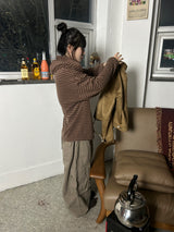 (3colors) cuty prison knit hoodie