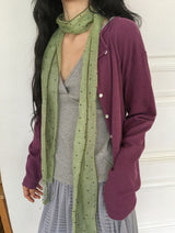 Kiho Round Boucle Summer Cardigan