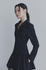 LIORA JACKET DRESS black