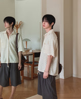 Kurin Two Tuck Wide Bermuda Slacks