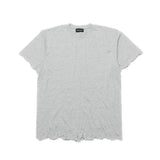 ダメージカッティングTシャツ (グレー)