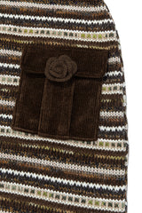 ニットポケットスカート (Brown)
