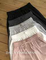 #Ritz Parachute Nylon String Cargo Pants (5color)