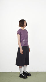 ミュージックノートホットフィクスTシャツ パープル