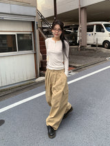 BUTTON RIBBED LONG SLEEVE (4C)