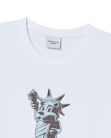 25FW 3D ACベアスタチューオフリバティショートスリーブTシャツ ホワイト