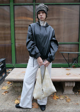 Jeanne Leather Shoulder Bag_Crack Beige