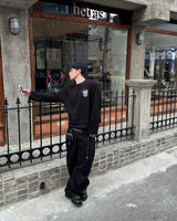 No.1686 twin emblem KNIT T