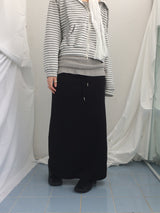 Slim Base String Long Skirt