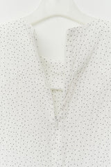 (W) Avo Frill Dot Blouse (2color)