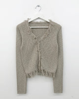 Paper Frill Cardigan (3color)
