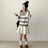 ラッフルレースミニスカート