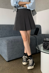 Wanted Pleated Mini Skirt