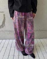 Oriental Print String Pants