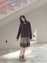 clover hood cardigan