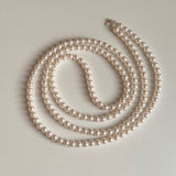 [92.5silver] 3way long pearl necklace