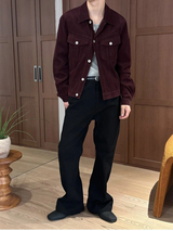 [F/W] ウエスタンセミクロップコーデュロイジャケット(3color)