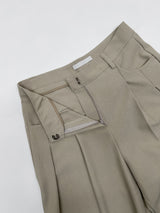 Launer Pocket Two-Tuck Wide Slacks