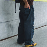 Pigment nylon pants / Dark blue