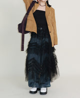 Hayley Cancanシースルーレースロングスカート