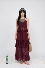サバンナ ボヘミアン レース ツーピース セット