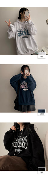 Poemy Lettering Over Hoodie