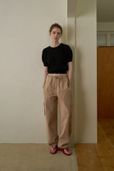 Pocket work pants_beige