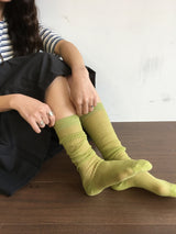 Ruben See-Through Knee Socks (2color)
