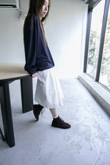 soft over button collar top(4colors)