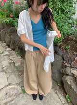オルダ サマー コットン ワイド パンツ