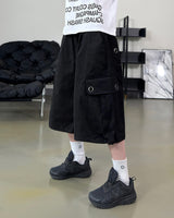 Aver Eyelet Cargo Bermuda Pants