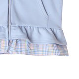  layerd ruffle hoodie_sky blue