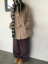Balmacaan hood coat