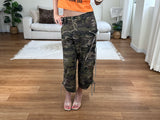 ribbon camo capri pants