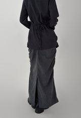SHIRRING LONG SKIRT