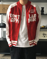 RM Nine lettering color combination knit zip-up (3C)