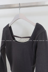 チョーカーバックルストラップウールナッピングTシャツ