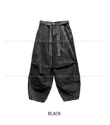 イーストベルトワイドデニムパンツ