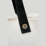 FLOWER TWEED BAG