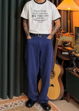 Cotton wide Color Pants 2COLOR