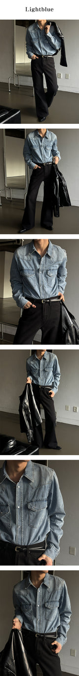 [S/S] Western denim shirts jacket(2color)
