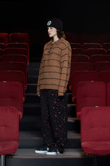 STITCH RUGBY POLO KNIT / DARK BEIGE