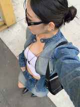 [MADE] Dune Y2K Racing Denim Jacket