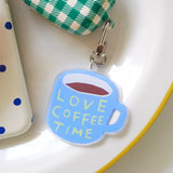 Love Coffee Time Keyring