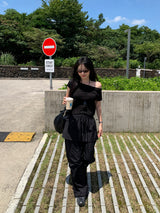 [MADE] Cunpose Unbalanced Off-Shoulder T-shirt