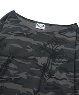 ONE SHOULDER GRAPHIC LONG SLEEVE_CAMO